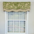 thumbnail image 2 of RLF Home 100% Cotton Breeze Glory  Fully lined Windows Rod Pocket Valance 50" x 16"  Green, 2 of 6