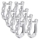 thumbnail image 1 of Pendientes de Mujeres HorseShoe01 4Pzas Herradura Plata Metal/Circón., 1 of 2