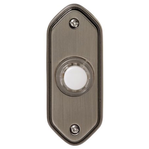 Heath Zenith 933 B Wired Push Button Satin Nickel Finish With Lighted Center Button Heath Zenith Http Www Amazo Satin Nickel Doorbell Button Nickel Lighting
