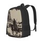 thumbnail image 1 of Disketp Western Desert Cowboy Mochila Minimalista de Gran Capacidad, Mochila de Viaje para Escuela, Trabajo o Uso Diario, 1 of 5