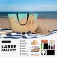 thumbnail image 5 of Xecao Beach Footprint for versatile beach bag for women includes zipper pockets and waterproof material, ideal for vacations and adventures., 5 of 7
