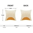 thumbnail image 2 of Orange Boho Pillow Covers 18x18 Inch Set of 2, Retro Sun Sunshine Outdoor Decorative Throw Pillows Farmhouse Linen Bohemian Sunset Pillow Case for Couch Sofa Bed, 2 of 6