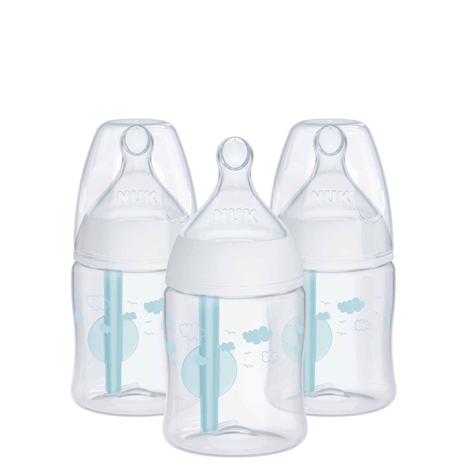 NUK Smooth Flow Pro Anti-Colic Baby Bottles, 5 oz, 3-Pack