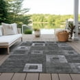 thumbnail image 6 of Addison Rugs Chantille Indoor/Outdoor Transitional Geometric Black Washable Rectangle Rug, 8' x 10', 6 of 6