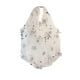 thumbnail image 2 of Bordado Bolso de flores Almacenamiento de bolsas de comestibles reutilizables para una casa de vacaciones Gris, 2 of 8