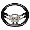 thumbnail image 3 of Volant Compatible avec Ford Mustang 2015-2017, Style V1 CF, Roue de Direction avec Couture Rouge en Suède Synthétique par IKON MOTORSPORTS, 2016, 3 of 4