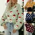 thumbnail image 2 of Zhanying Chandail d'Automne pour Femmes Manches Longues Rétro Confortable Chandail Costume Elf pour Femmes, 2 of 8