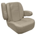 thumbnail image 3 of Wise 3127-1725 Premier Series Mid Back Pontoon Helm with Flip Up Arm Rests, Mocha Java, 3 of 6