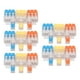 thumbnail image 5 of Kit de 5 conectores de cable de palanca de 3 a 9 piezas, conector de cable de cableado rápido, bloque de terminales de conductor a presión, 41 A, 450 V, 5 of 14