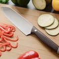 thumbnail image 2 of BergHOFF Rosewood 7" Stainless Steel Santoku Knife, 2 of 4