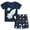 2# Space Rocket, variant on POPTEM Toddler Boy Pajamas Glow in the Dark Rocket Pjs Short Sleeves 2-Pieces Sleepwear Navy Blue 3T