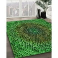thumbnail image 3 of Ahgly Company Machine Washable Indoor Rectangle Transitional Dark Forest Green Area Rugs, 3' x 5', 3 of 7