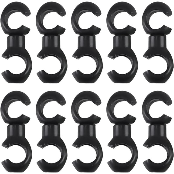 100/200 Pcs S Style Bike Cable Clips, Rotatable Bicycle Brake and Shift Cable Guides for MTB, Road Bike and E-Bike Derailleur Line Management