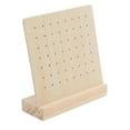 thumbnail image 2 of Exhibidor de aretes de madera, tablero perforado para exhibición de aretes, organizador de aretes, tablero perforado para exhibición de aretes, construcción robusta, 2 of 12