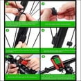 thumbnail image 4 of Luces para bicicleta, lámpara recargable para bicicleta, velocímetro de 5 modos, odómetro para ciclismo, acampada, senderismo, etc., 4 of 4