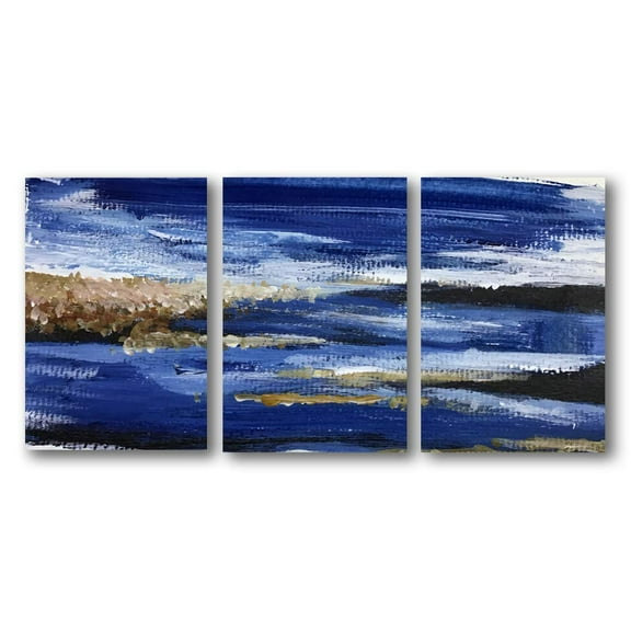 wall26 3 Panel Canvas Wall Art Abstract Oil Painting Pictures Home Wall Decorations for Bedroom Living Room Paintings Canvas Prints Framed - 16"x24" x 3 Panels