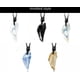 thumbnail image 3 of Collar con colgante de la suerte personalizado para hombre, accesorio para pareja, largo ajustable y sencillo con cristales de estrella y púas dominantes, 3 of 5