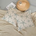 thumbnail image 5 of Seafoam Blue Starfish Pillow Covers 18x18 Set of 2 Coastal Throw Pillows Summer Nautical Ocean Beach Theme Decorative Pillowcase Outdoor Farmhouse Decor Cushion Case for Couch Home Bedroom, 5 of 7