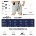 thumbnail image 7 of BROKIG Mens Gym Workout Shorts,Hidden Zip Cotton Running Athletic Shorts For Men with Pockets (Medium,Light Gray), 7 of 7