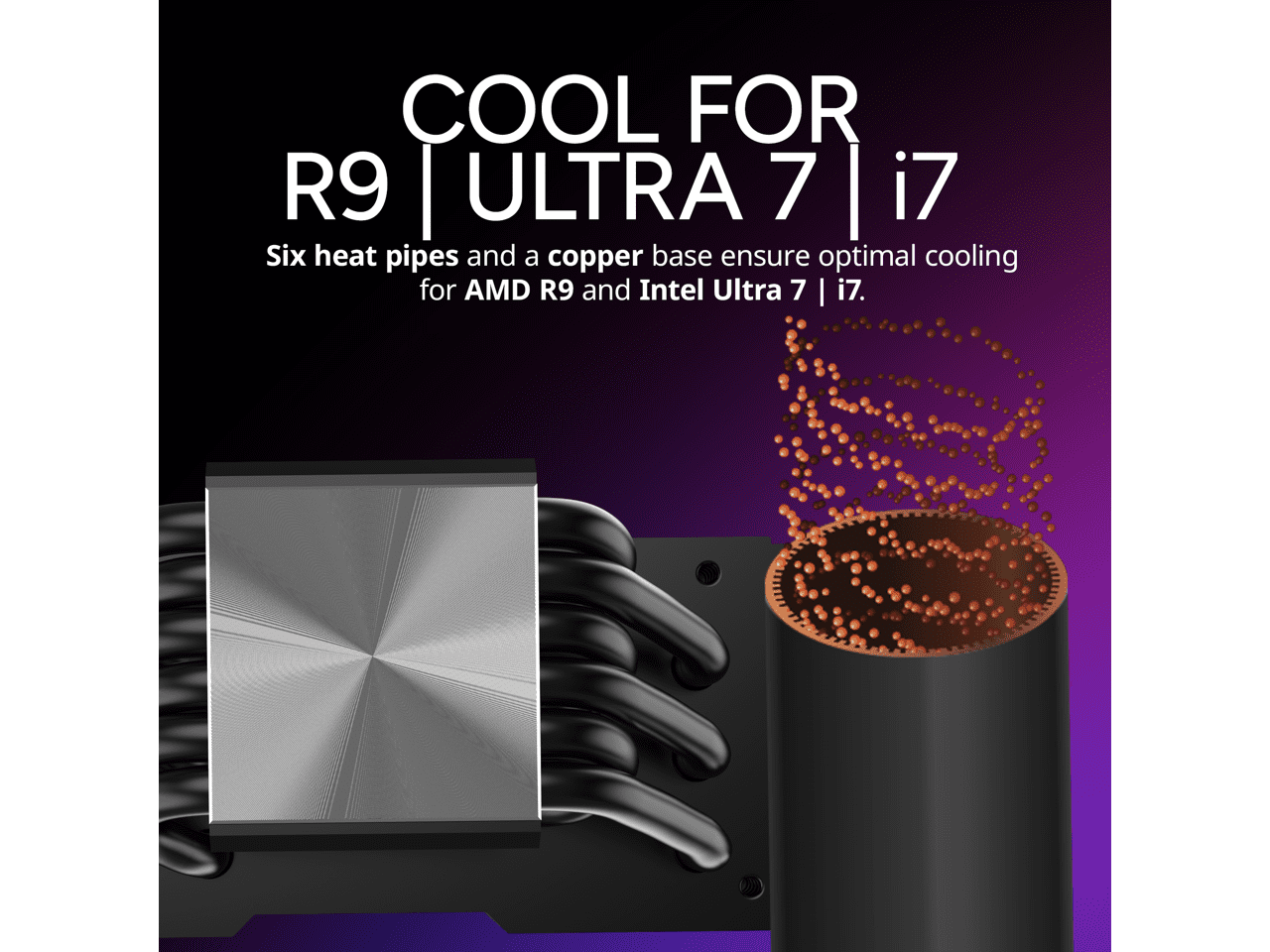 CoolerMaster Hyper 612 Apex 120mm CPU Air Cooler, Black