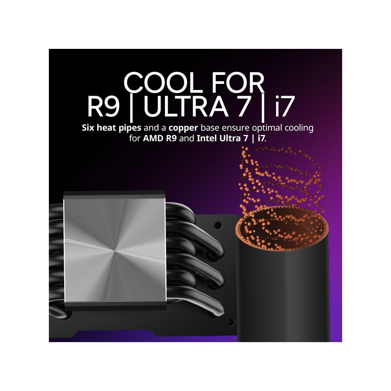 CoolerMaster Hyper 612 Apex 120mm CPU Air Cooler, Black - Walmart.com