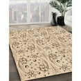 thumbnail image 3 of Ahgly Company Machine Washable Indoor Rectangle Transitional Bronze Brown Area Rugs, 7' x 9', 3 of 7