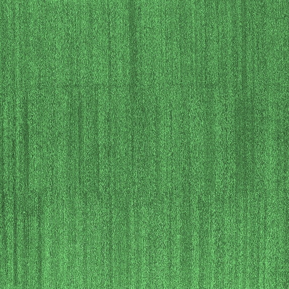 Ahgly Company Indoor Square Oriental Emerald Green Industrial Area Rugs, 7' Square