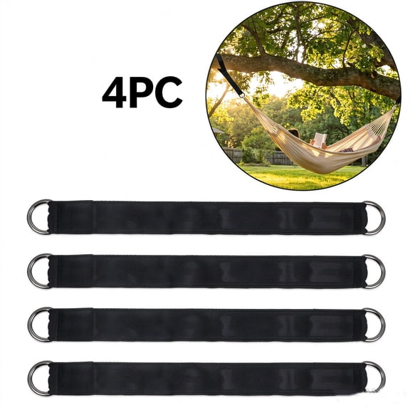 Lipengxiao Set of 4 Heavy Duty Nylon Tree Swing Hanging Straps, Swing Set Accessory, High Load Capacity, Easy Installation for Outdoor Play