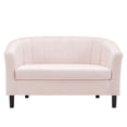 thumbnail image 3 of Modway Prospect Channel Tufted Performance Velvet Loveseat in Pink, 3 of 8