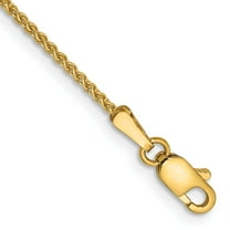 Primal Gold 14 Karat Yellow Gold 1.25mm Spiga Chain Anklet