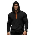 thumbnail image 1 of Ceisia Men's Slim Hooded Quarter-Zip Sport Casual Sweatshirt With Color-Blocked Zipper Gift, 1 of 6