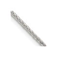thumbnail image 1 of 925 Sterling Silver 1.5mm Diamond-cut Round Spiga Chain Necklace 26 inch for Female, 1 of 4