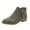 08#Green, variant on Womens Matte Upper Short Ankle Boots Pointed Toe Block Heel Dual Side Zipper Casual Outfit Fall Booties