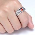thumbnail image 4 of Anillo de sapo de plata con animales míticos, anillos anchos duraderos con elementos chinos, joyería con dijes vintage, regalos para fiestas, C, 4 of 5