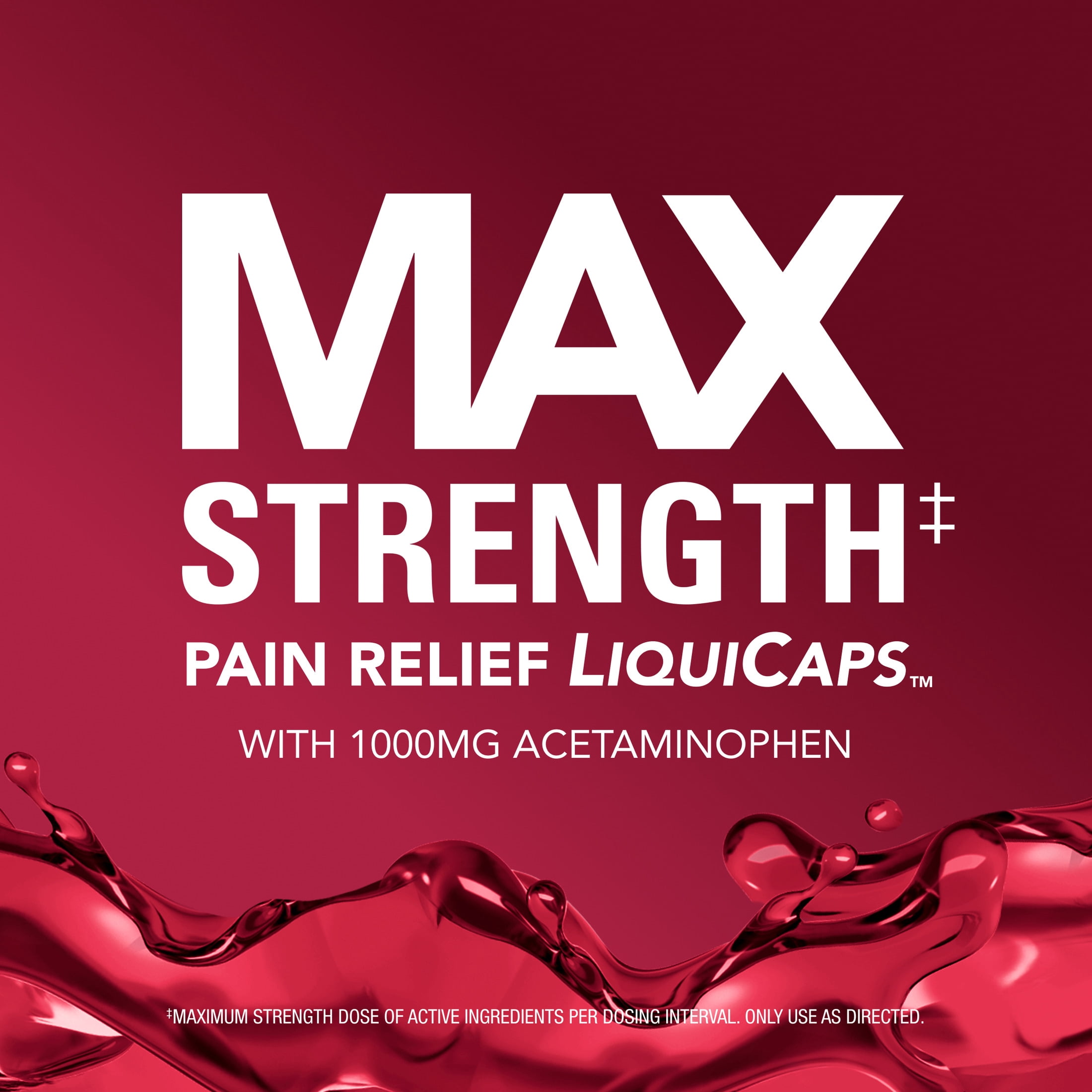 (2 pack) Vicks PainQuil Max Strength Pain Relief LiquiCaps Acetaminophen 1000mg - 100 Count