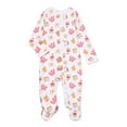 thumbnail image 2 of Wonder Nation Baby Gender Neutral Zip Front Footed Sleep N Play Pajamas, 2-Pack, Sizes Preemie-6/9 Months, 2 of 3
