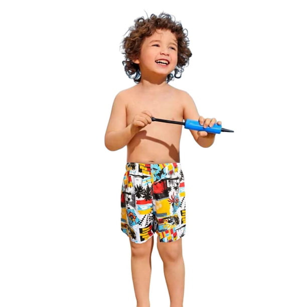 Short Duradero Niño Bermuda Casual Verano Playa Alberca Color