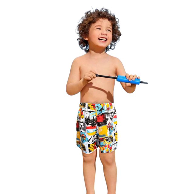 Short Duradero Niño Bermuda Casual Verano Playa Alberca Color