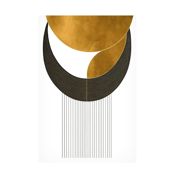 Canvas Wall Art - Ray Heere 'Mid Century Abstract Painting 24' Wall Art for Living Room, Bedroom, or Office Décor by Trademark Fine Art - 12 x 19 Inches