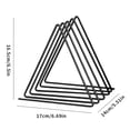 thumbnail image 2 of Book Holder File Holder Stand Magazine Rack File Organizer, Metal Wire Desktop Book Organizer Bookshelf Rack,Adjustable Triangle Display Rack for Decoration Home Office- 4 Slots Black, 2 of 9