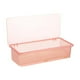 thumbnail image 1 of melotizhi Flatware Plastic Trays With Lid Cutlery Organizer Silverware Countertop Storage Containers Boxes, Pink, 1 of 6