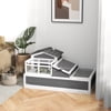 PawHut Wooden Tortoise Habitat, Tortoise Enclosure Reptile Cage w/ Tray