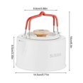 thumbnail image 5 of 1100ml Portable Camping Kettle - Heat- Handle,Brown, 5 of 5