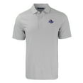 thumbnail image 2 of Men's Cutter & Buck  Gray/White Tulsa Golden Hurricane Forge Eco Double Stripe Stretch Recycled Polo, 2 of 3