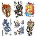 thumbnail image 2 of Tatuajes falsos desechables Tatuajes de hombro impermeables realistas para la mano del cuerpo de la cara JShteea Libre de BPA, 2 of 9