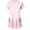 Pink, variant on Women's Ombre Gradient Short Sleeve T-Shirt, Casual Crew Neck Loose Fit Colorful Transition Top with Multiple Colors for Street Style