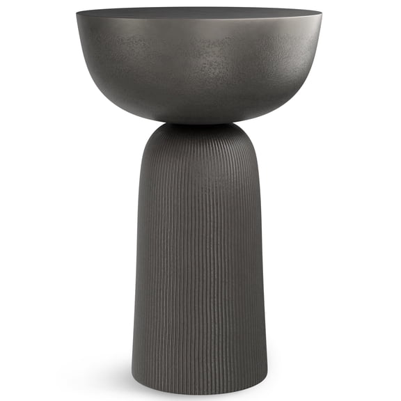 Simpli Home Hughes Cast Aluminum Side Table