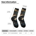 thumbnail image 4 of Goofa Tribal Style Raccoon Printed Men's Crew Socks, Soft Durable Breathable Moisture-Wicking with Odor Control Cotton socks, 4 of 9
