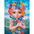 thumbnail image 1 of Pintura de diamante (DB0708) 5D DIY Square Flower Girl Home Decor Art Craft 30x40cm Hugtrwg Para estrenar, 1 of 1