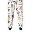 thumbnail image 6 of Meihuid Christmas Pajamas for Family Matching Xmas Christmas Pjs Set Santa Claus Cartoon Print Cute Holiday Family Sleepwear, 6 of 9